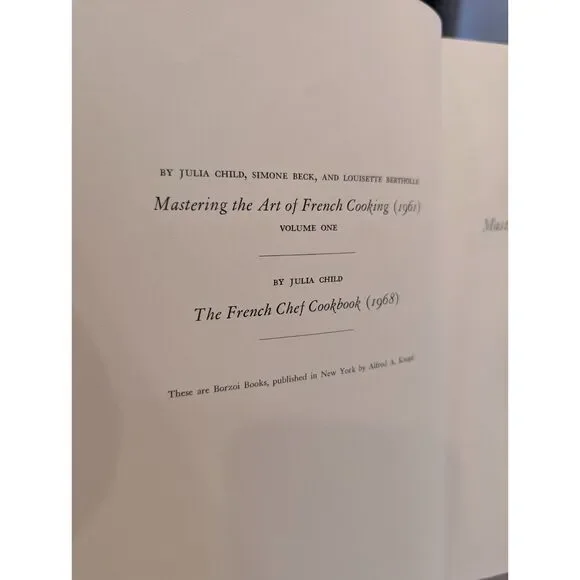 Mastering the Art of French Cooking Vol 2 Julia Child 1970 First Edition Knopf - Picture 3 of 11